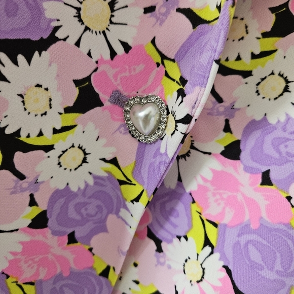 Anthropologie Crās Floral Maggiecras Blazer NWT Size 38 - Picture 6 of 12